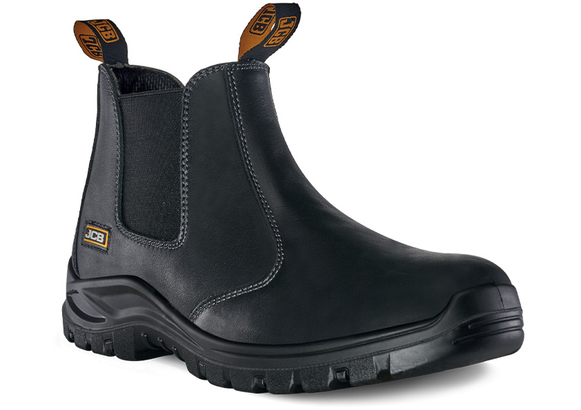 JCB Chelsea Safety Boot Black FTS Safety